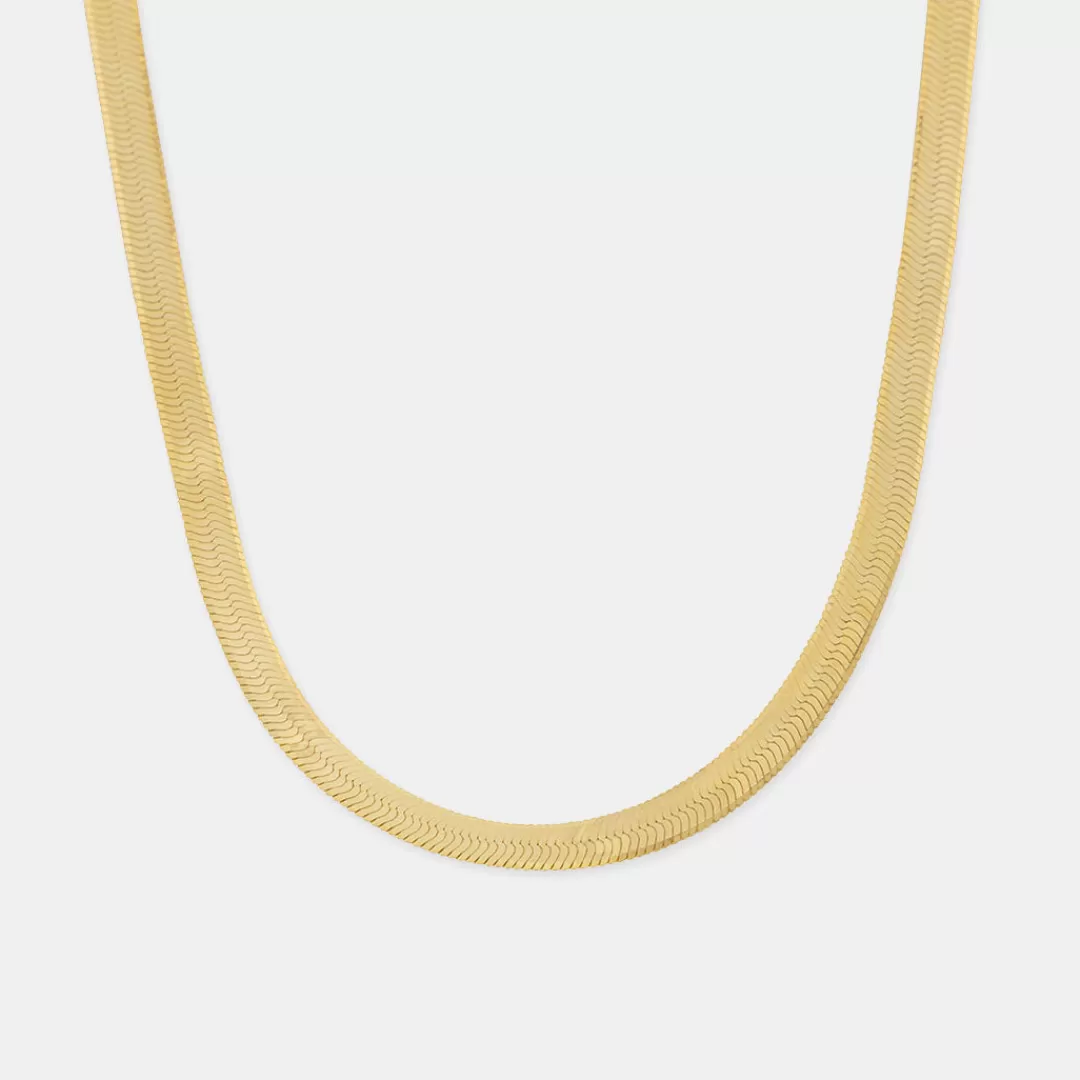 Serge DeNimes Gold Necklaces<Flat Snake Chain