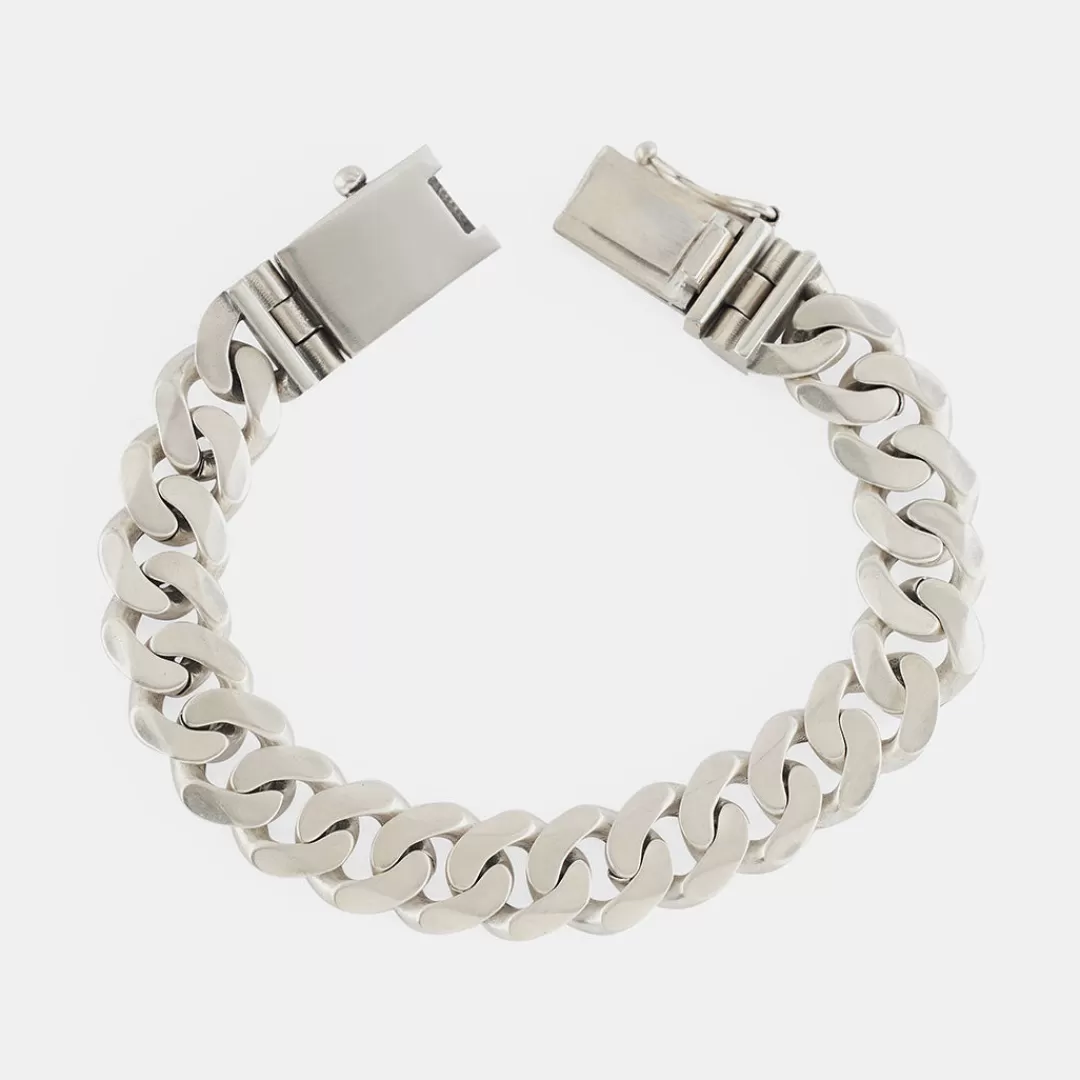 Serge DeNimes Silver Bracelets<12mm Curb Bracelet