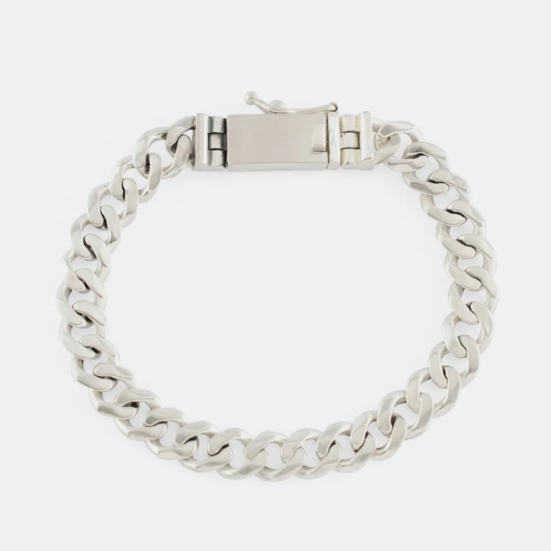 Serge DeNimes Silver Bracelets<8mm Curb Bracelet