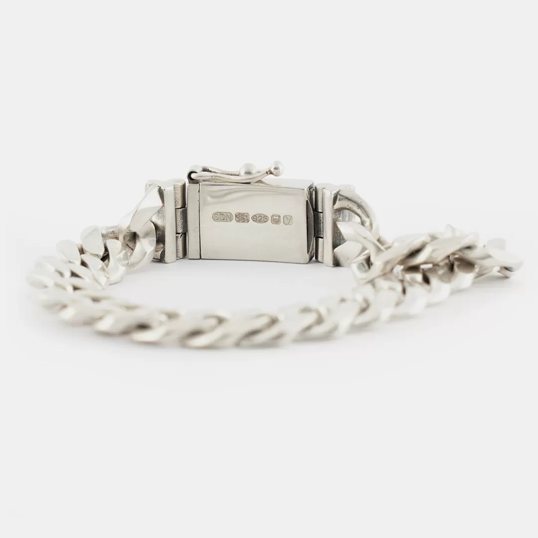 Serge DeNimes Silver Bracelets<12mm Curb Bracelet