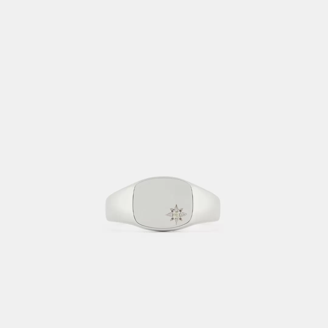 Serge DeNimes Silver Rings<Peridot Birthstone Ring