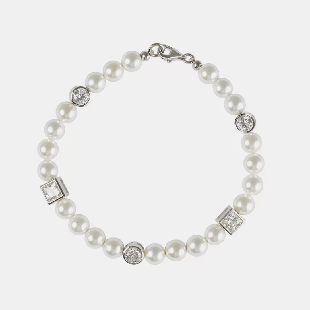 Serge DeNimes Silver Bracelets<Regal Pearl Bracelet