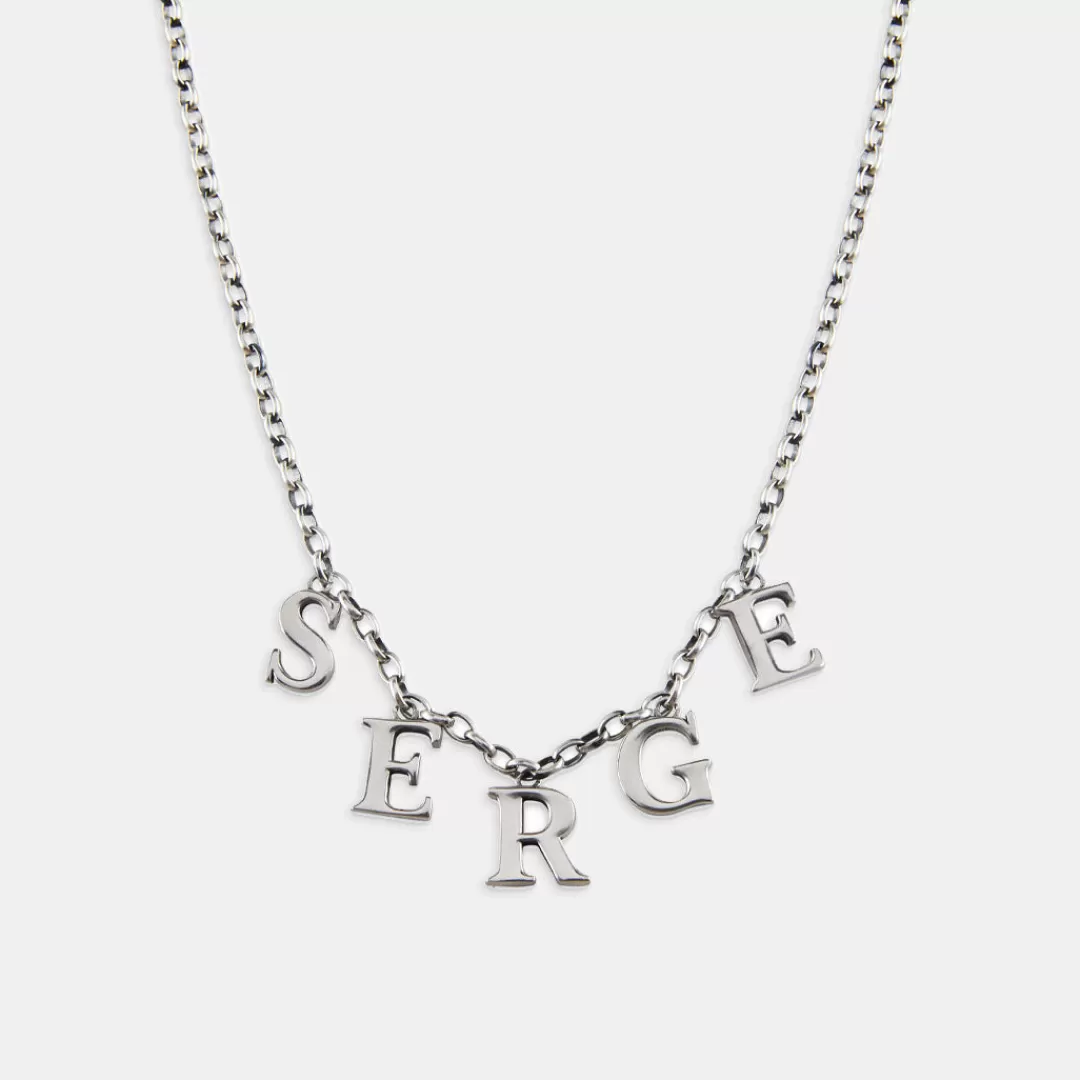 Serge DeNimes Silver Necklaces<Serge Alphabet Necklace
