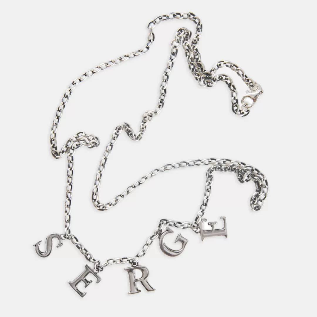 Serge DeNimes Silver Necklaces<Serge Alphabet Necklace