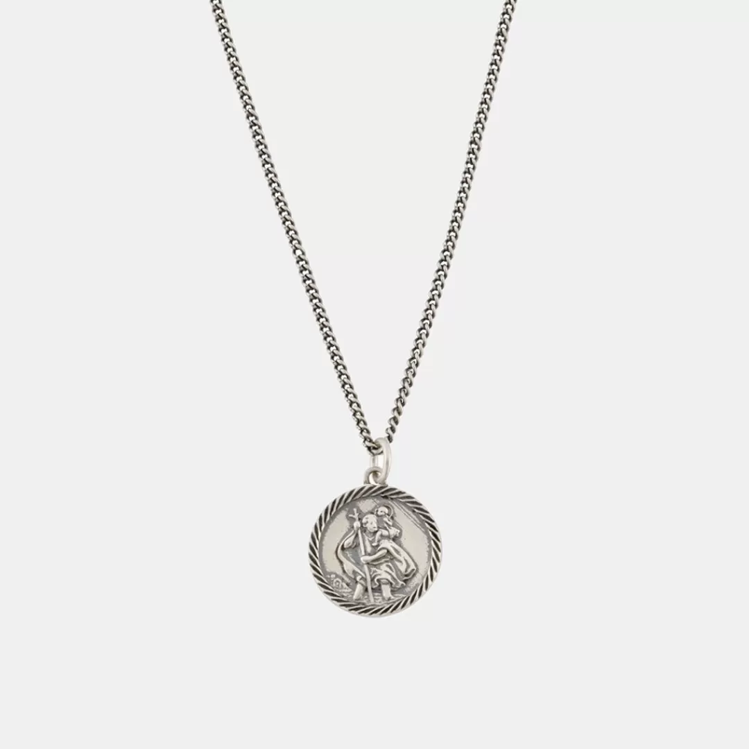 Serge DeNimes Silver Necklaces<St Christopher Necklace