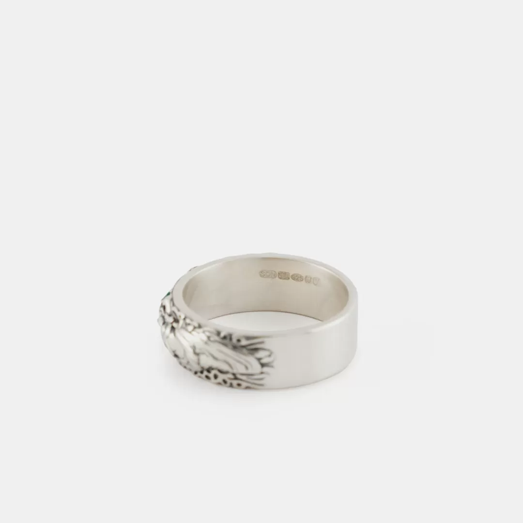 Serge DeNimes Silver Rings<Statue Band Ring